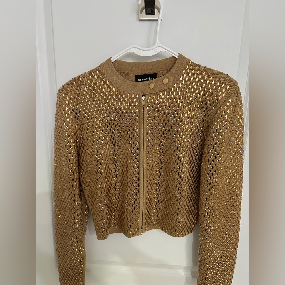 Retrofete MALI EMBELLISHED KNIT JACKET S